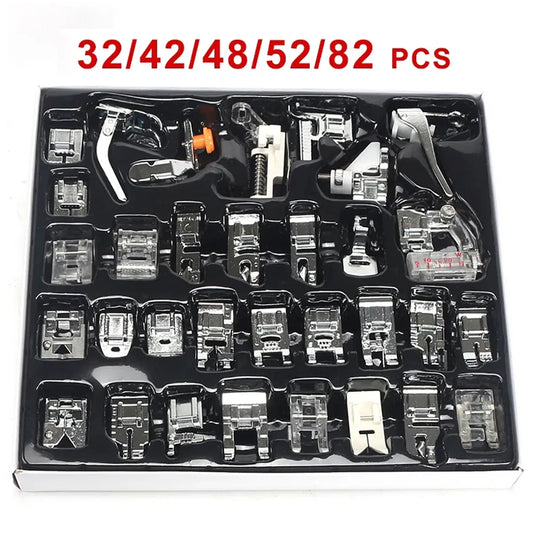 Sewing Machine Presser Foot Kit: Household Knitting Accessories for Brother, Babylock, Singer, Janome, Elna, Toyota