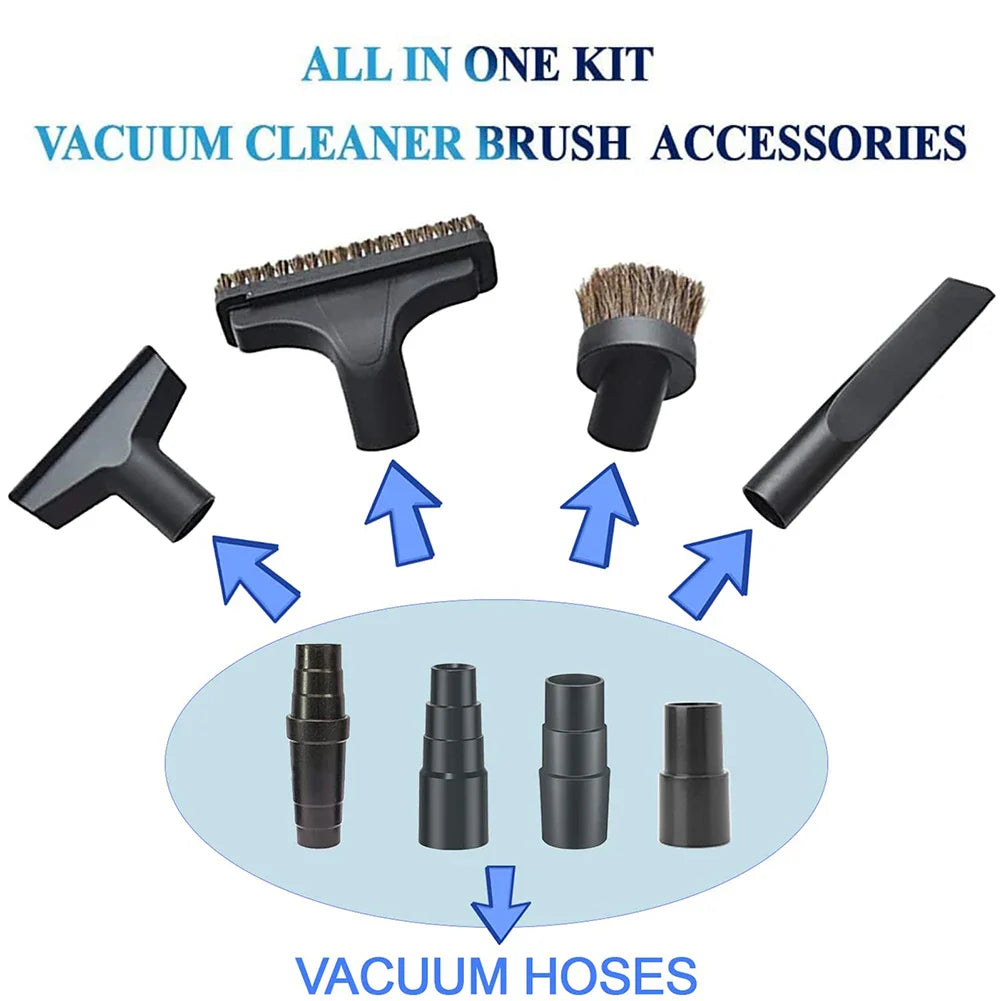 4pcs Vacuum Attachment Adapter Kit – 1 1/2 Inch to 1 1/4 Inch Pool Hose Converter for Vacext's Vacuum Hose