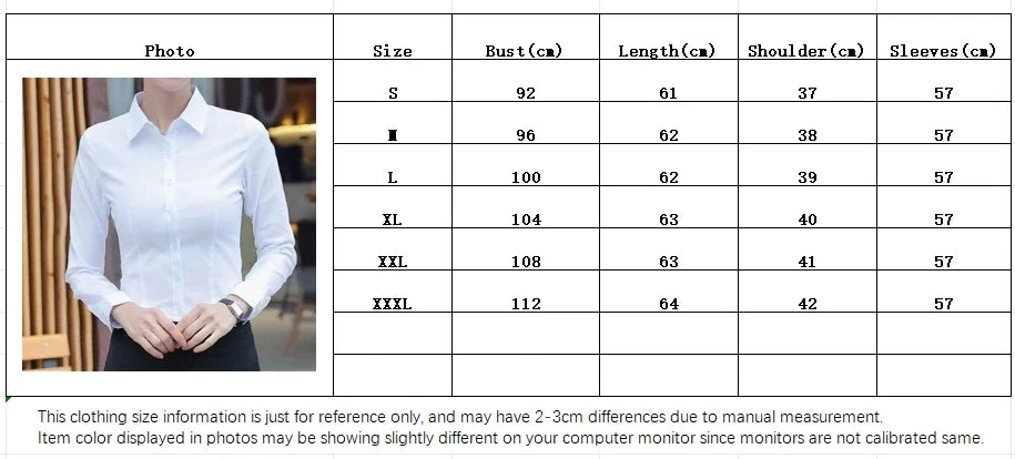 Women’s Solid Button Blouse — Long Sleeve Office Shirt, Elegant Work Top