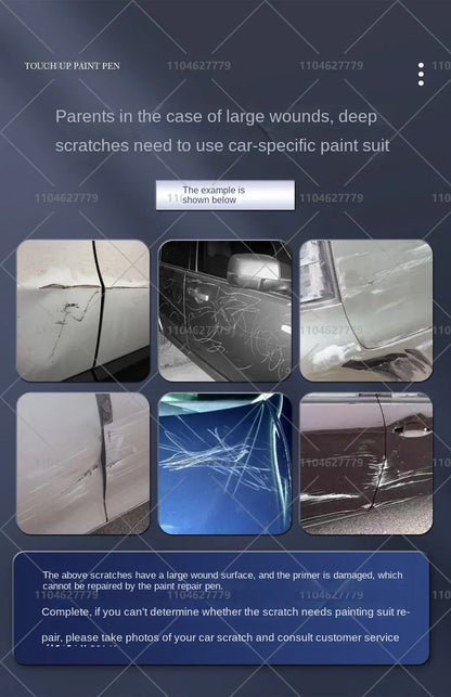 Tesla Paint Repair Pen for 2012-2025 Model 3 Y X S — Car Touch Up Pen Black White Wheel Scratch Repair Agent