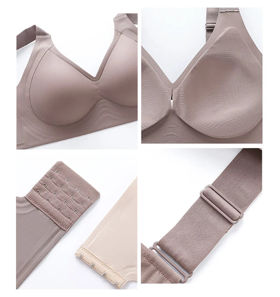 FallSweet Push-Up Bra – Seamless Wireless Bralette for Women, Thin Cup Plus Size Brassiere (M-6XL)