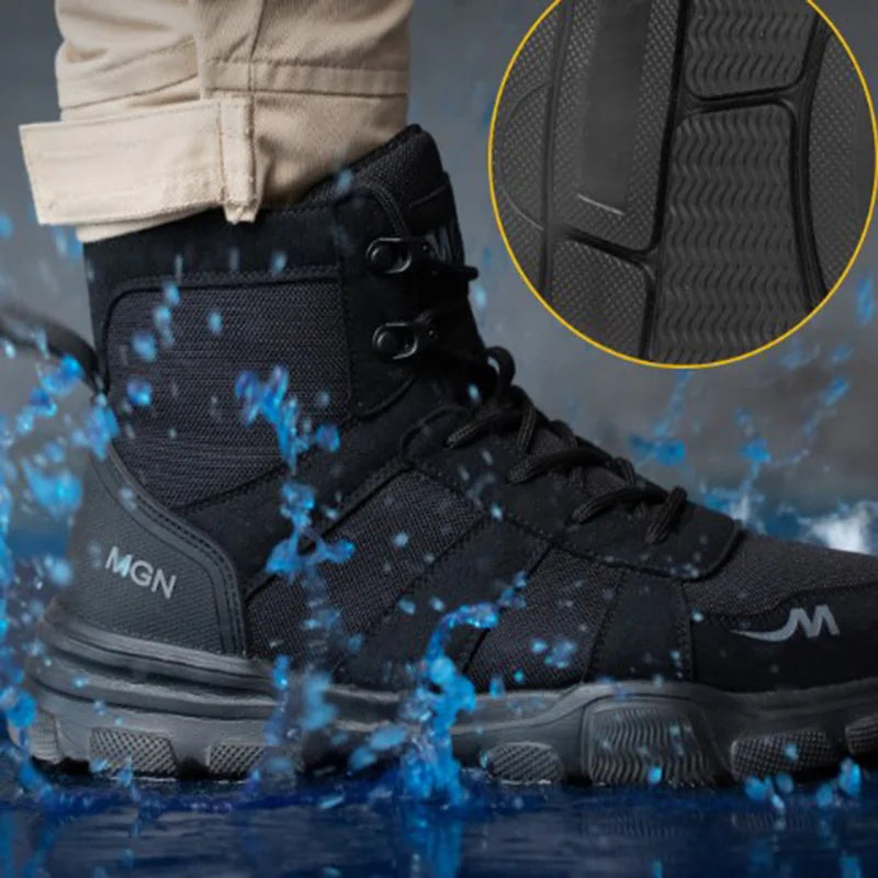 Indestructible Work Boots Safety Shoes - Steel Toe, Puncture-Proof Sneakers for Men and Women, Non-Slip Footwear