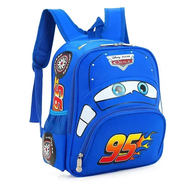 Hot Kindergarten Cartoon 3D Car Travel Backpack – Waterproof Boys Backpack for Kids 2-5 Years Old