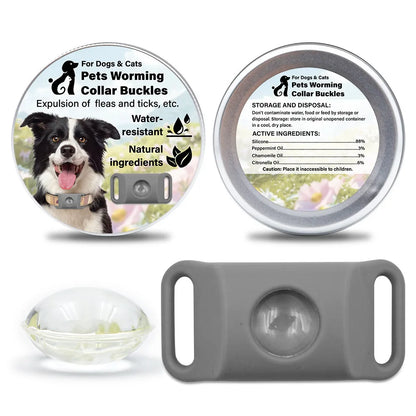 Natural Flea & Tick Repellent Pet Pendant Collar – One Size Fits All Anti-Flea Green Accessory for Dogs & Cats