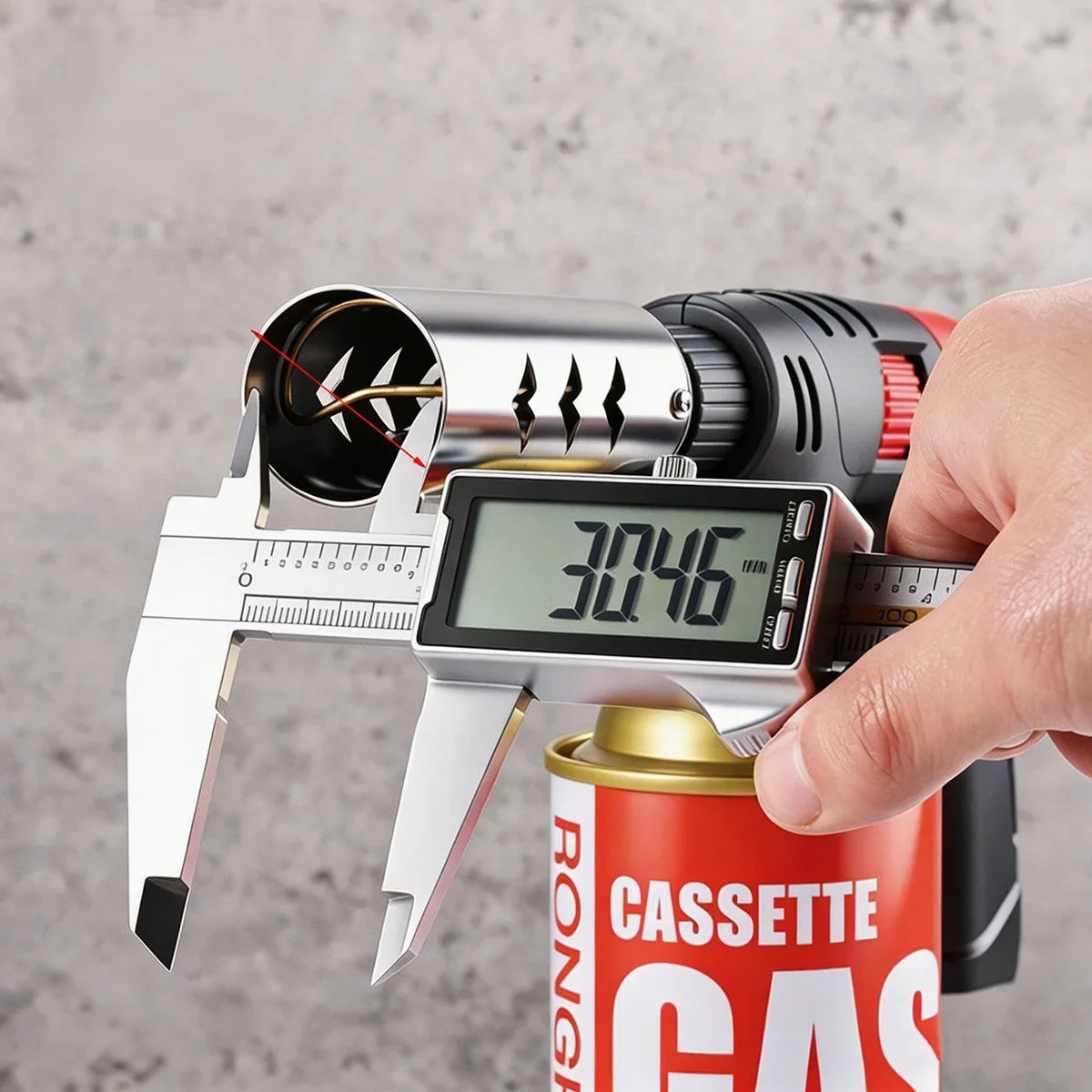 Long-Tube Butane Torch - Extended Gas Blow Torch for Camping, BBQ and Soldering