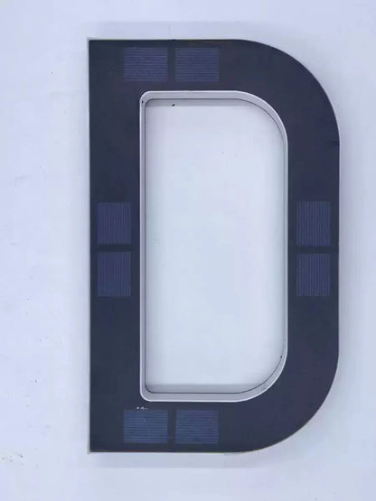 23cm Solar LED Address Sign - Smart Sensing House Number Light, Wireless Outdoor Door & Building Display