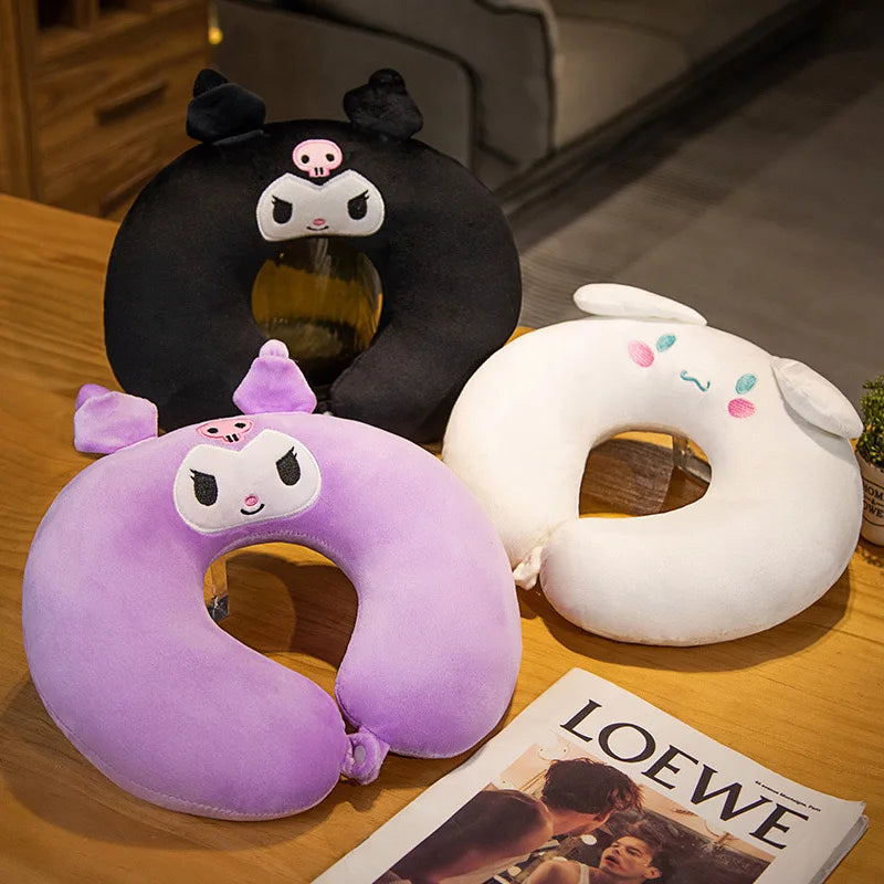 Kawaii Sanrio Kuromi Plush Backpack – Lolita Style Stuffed Animal Doll, My Melody Tote Bag for Women & Girls, Christmas Gift