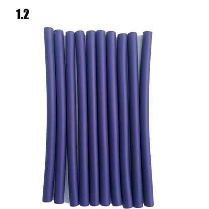 10PCS Flexible Hair Curling Rods – Soft Foam Bendy Twist Curls, No Heat Flexi Rollers for Hair Styling