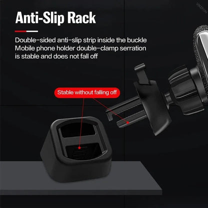 Universal Car Phone Holder - Dashboard & Air Outlet Clip Stand for Cellphone GPS - Mobile Bracket Base Cradle Accessories