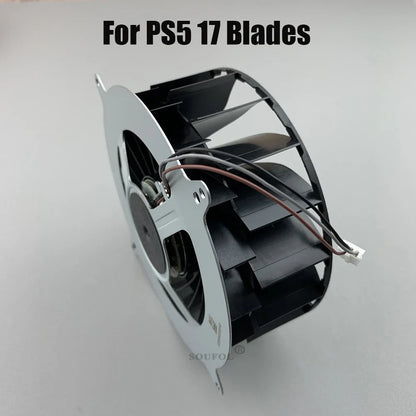 Original PS5 Internal Cooling Fan — 17 & 23 Blade Replacement Cooler for PlayStation 5 Console