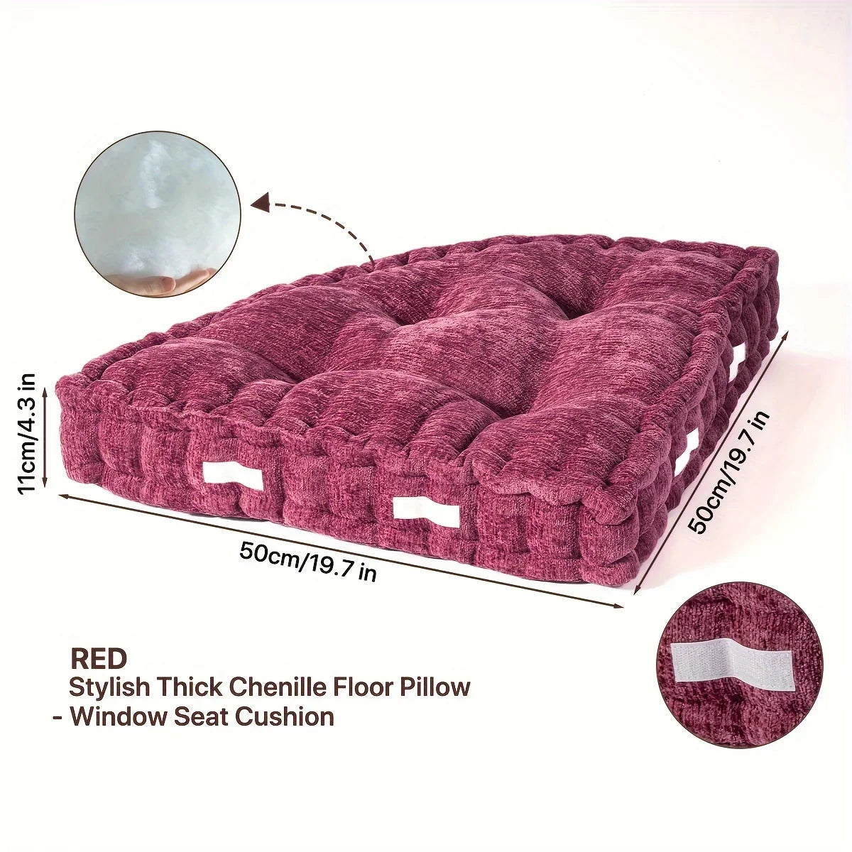 1-Count Triangular Reading Cushion – Comfortable Pillow for Chair, Floor, Sofa & Outdoor Use