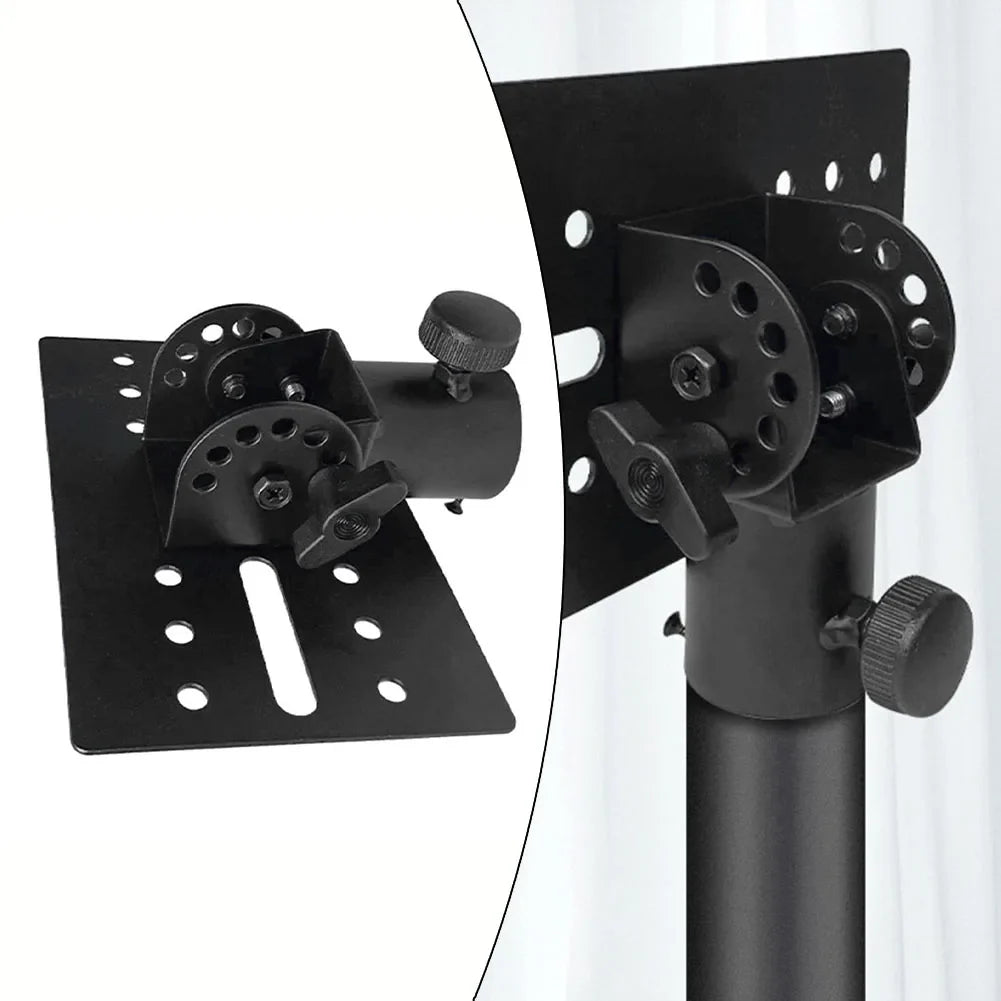 Metal Mount Tripod Pole DJ Speaker Stand Adapter – Rotatable 35mm Top Cap, Sturdy Construction for Music Instruments
