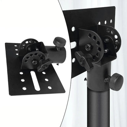 Metal Mount Tripod Pole DJ Speaker Stand Adapter – Rotatable 35mm Top Cap, Sturdy Construction for Music Instruments
