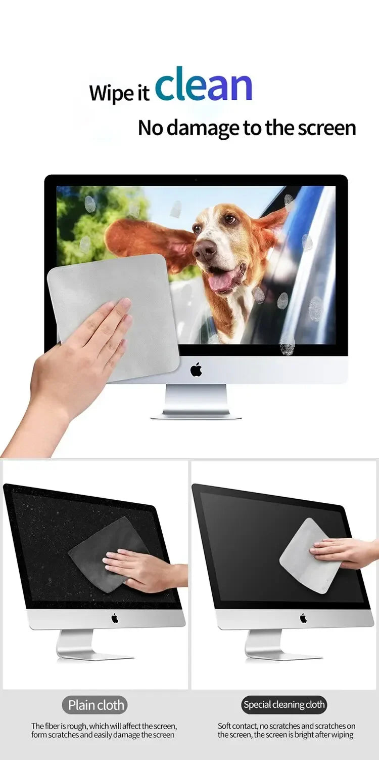 New Nano-Texture Polishing Cloth for Apple Devices – 1:1 Screen Cleaner for iPhone, iPad, Mac, iPod Pro & Apple Watch