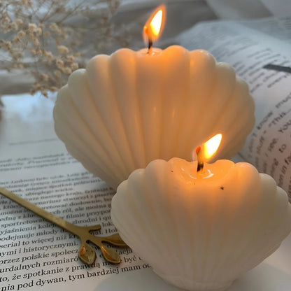 3D Shell Silicone Mold – Scented Candle, Aromatherapy Wax & Clay Crafts DIY Mold