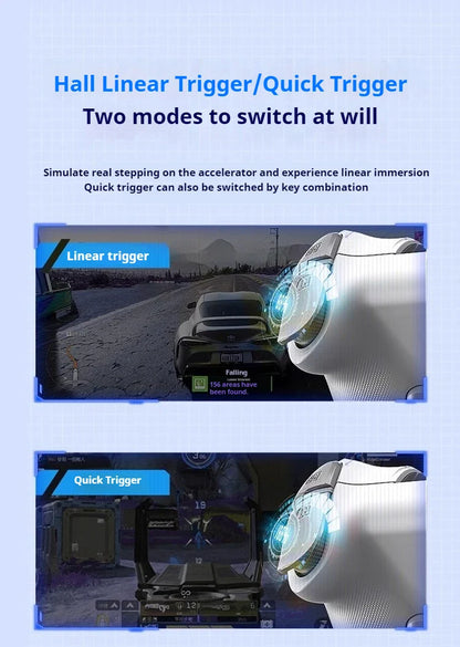 Memo S3 Gamepad Type-C Mobile Controller – Hall Effect Stretch Handle, Joystick for Android, PS Cloud Gaming, Customizable