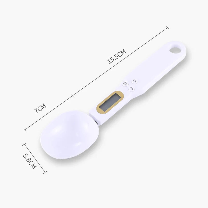 Mini Electronic Kitchen Spoon Scale - 500g/0.1g Precision LCD Digital Measuring Tool for Food, Flour, Milk, Coffee