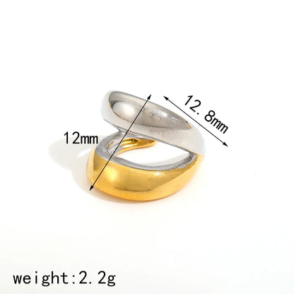18K Gold Stainless Steel Multilayer Ear Clip – Waterproof Fashionable Women’s Jewelry Gift