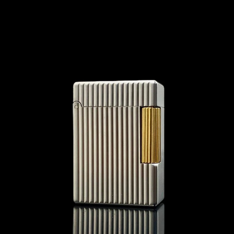ST30 Vertical Pearl Chrome Oil Lighter – Stylish Side-Sliding Classic Metal Cigarette Lighter, Men’s Gift Accessory