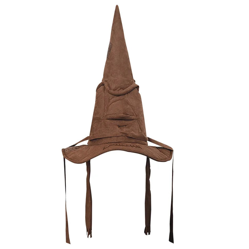Fashion Witch & Wizard Sorting Hat – Leather Halloween Party Cosplay Accessory for Men