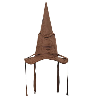 Fashion Witch & Wizard Sorting Hat – Leather Halloween Party Cosplay Accessory for Men