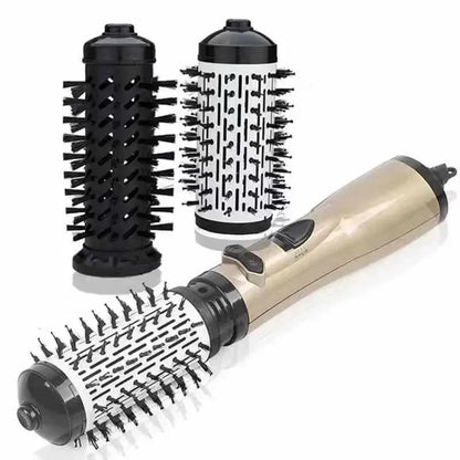 3-in-1 Rotating Hair Dryer & Straightener Brush – Hot Air Comb with Negative Ion Hair Styler