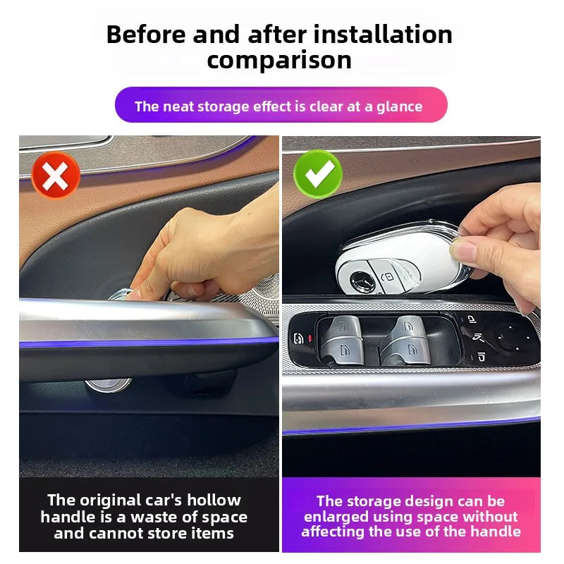 Mercedes-Benz W214 E-Class Door Storage Box Organizer – Compatible with E260/E300 2024+ Interior Car Storage Upgrade Accessory