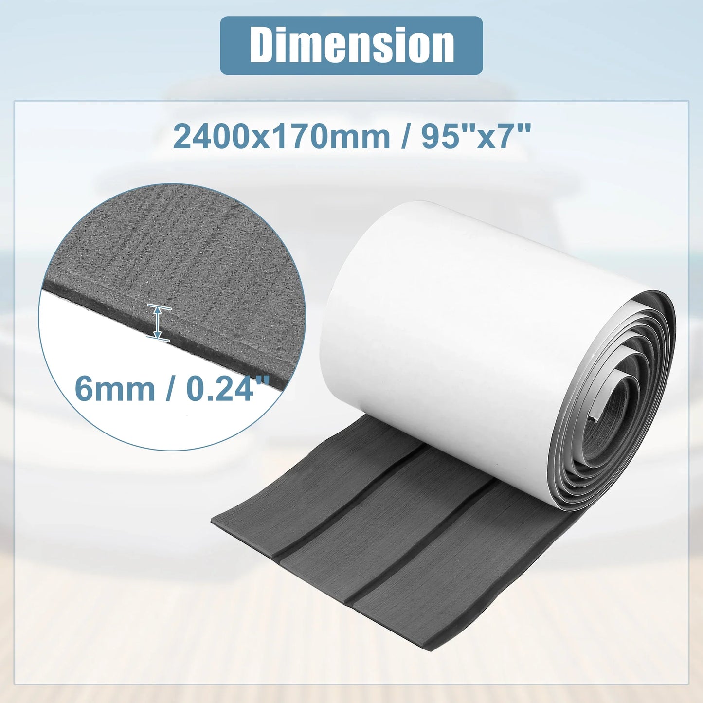 Uxcell EVA Foam Boat Flooring – Teak Foam Decking Marine Yacht Deck Mats (Multiple Sizes)