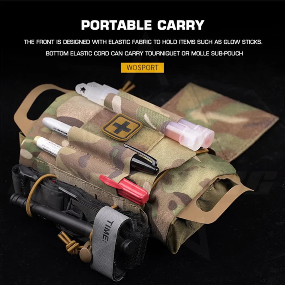 OphidianTac Outdoor First Aid Bag – Rapid Deployment Medium IFAK MOLLE Medical Pouch for Hunting Vest Accessories