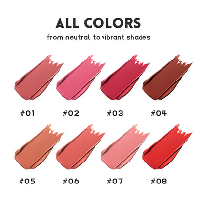 Watery Mirror Lipstick – White, Moisturizing Lip Gloss with Water-Light Shine, Non-Sticky Formula