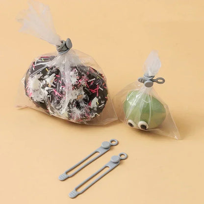 3pcs Food Bag Sealing Strap - Adjustable Freshness Sealing Clips for Portable Data Cable Storage ! Kitchen Gadgets