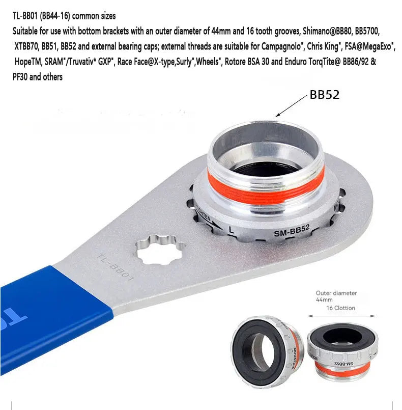 Bicycle Bottom Bracket Tool — MTB BB Removal Wrench for Shimano/DUB/BSA30