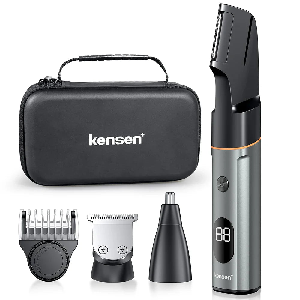 Kensen S16 3-in-1 Men’s Body Hair Shaver & Beard Trimmer Waterproof Electric Clipper