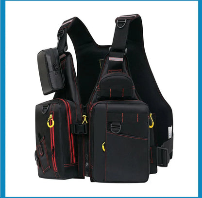 Multi-Functional Life Jacket Vest for Outdoor Fishing – Safety Vest with Storage Pockets & Buoyant Materials