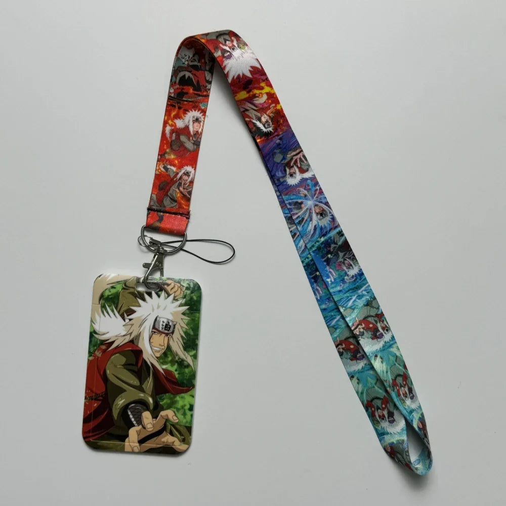 Japanese Anime Credential Holder Lanyard for Key, Card Badge, Gym Keychain Accessories