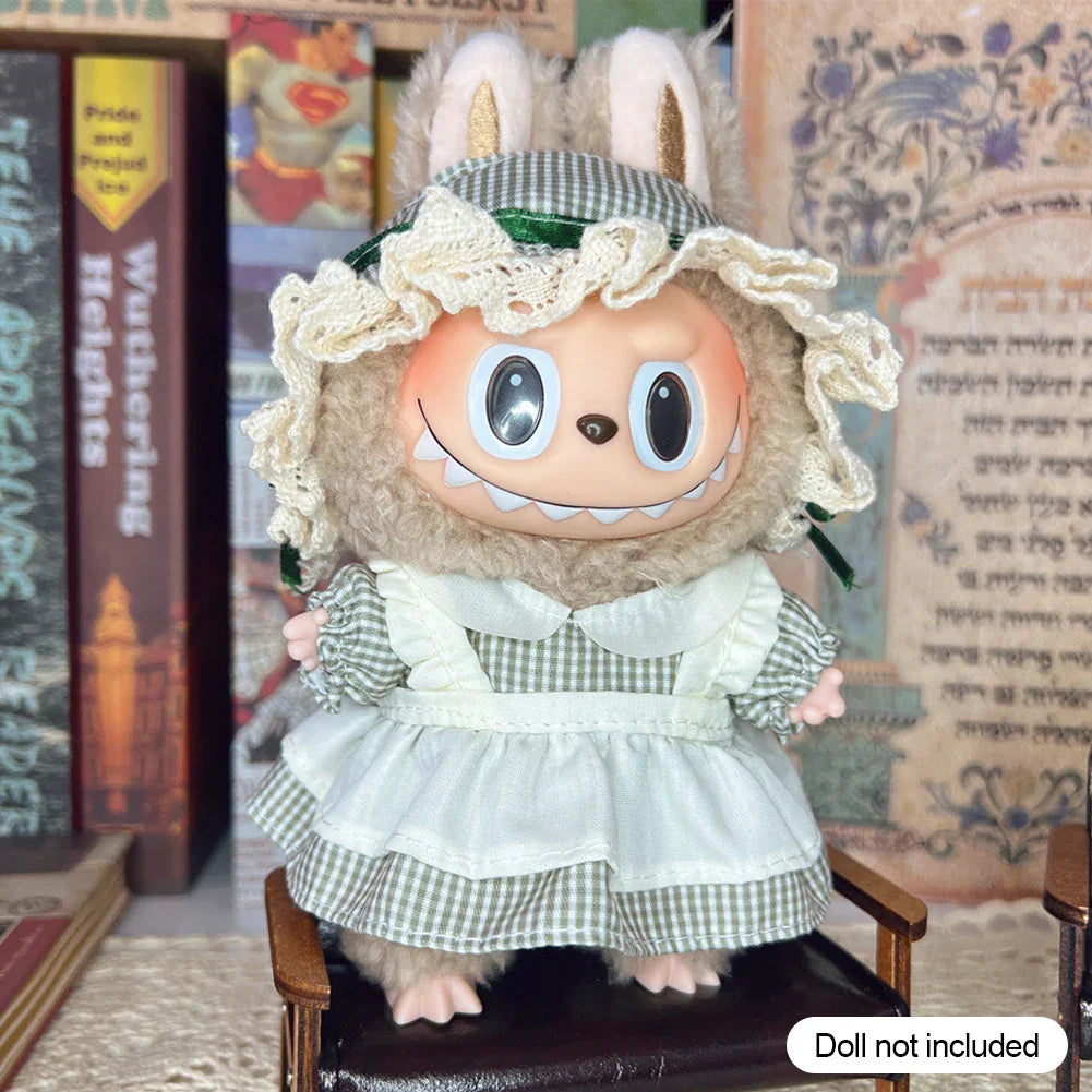 17cm Labubu V1/V2 Doll Clothes – Cosplay Outfits & Accessories | Kids Toy Gift with Various Styles
