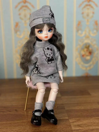 Sweet Doll 1/6 BJD Handmade 30cm Princess Doll – Makeup Doll for Girls Birthday Gift