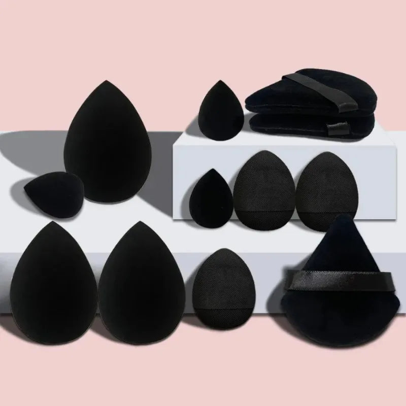 12PCS Velvet Triangle Makeup Sponges – Mini Finger Puffs & Beauty Eggs for Foundation and Liquid Makeup