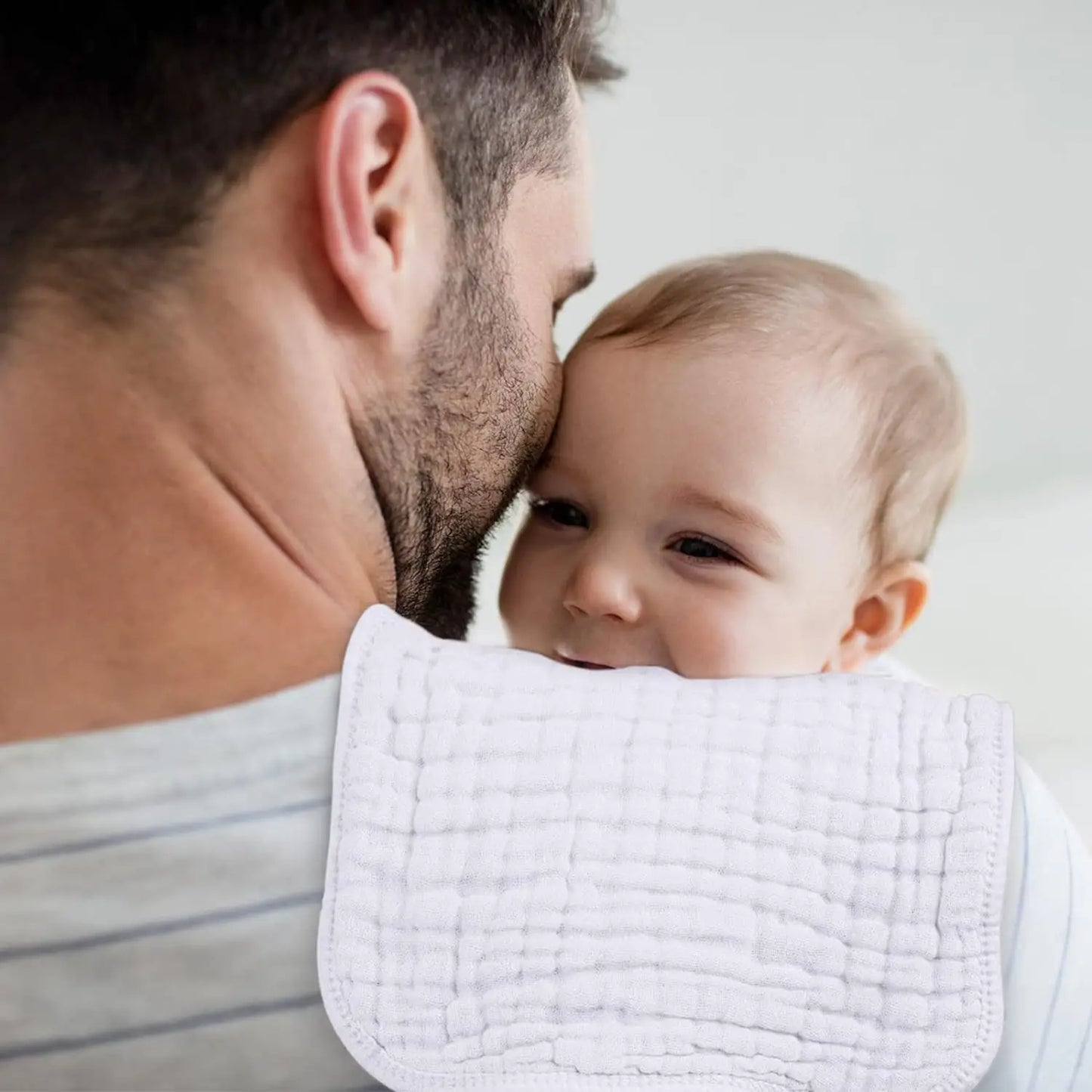 6PCS Baby Burping Cloths – 20"x10" Extra Soft 100% Cotton Muslin Washcloths, Absorbent Newborn Burp Cloths