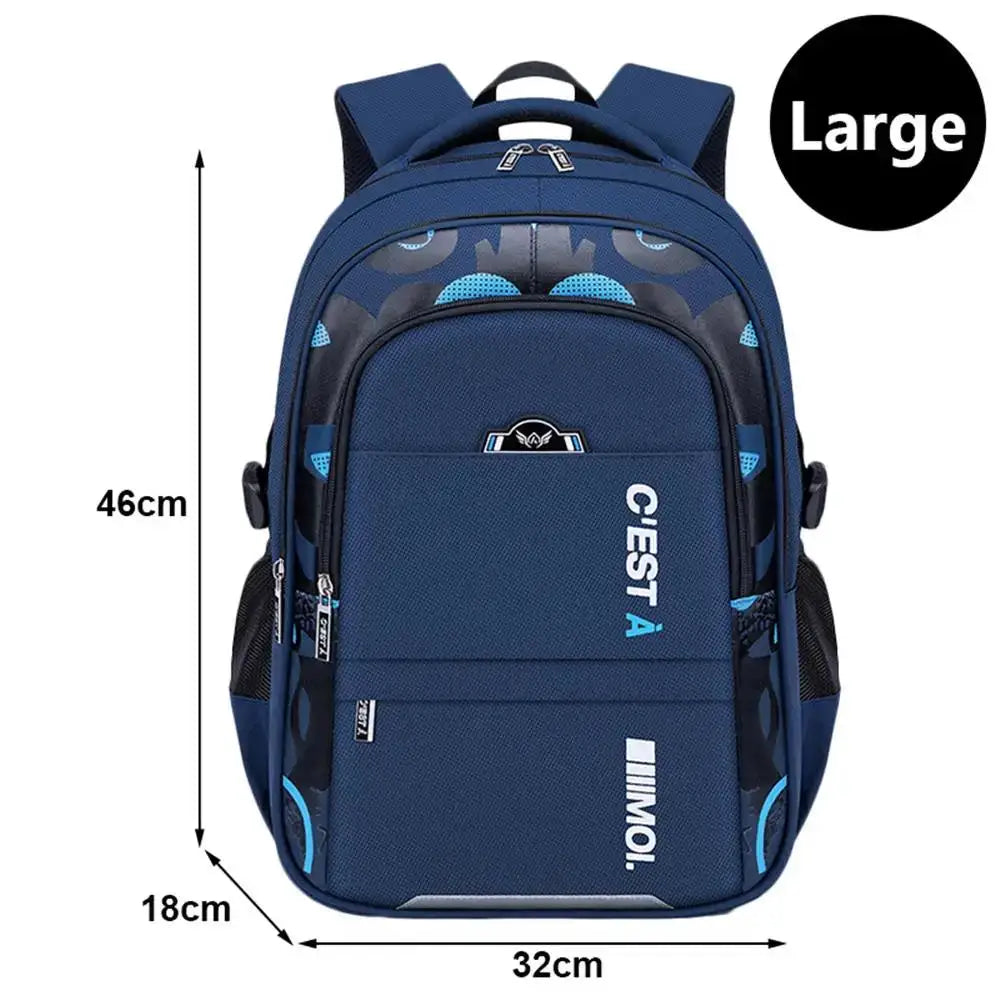 2024 New Kids School Backpack - Waterproof Book Bag for Boys, Durable Primary Schoolbag for Teenagers