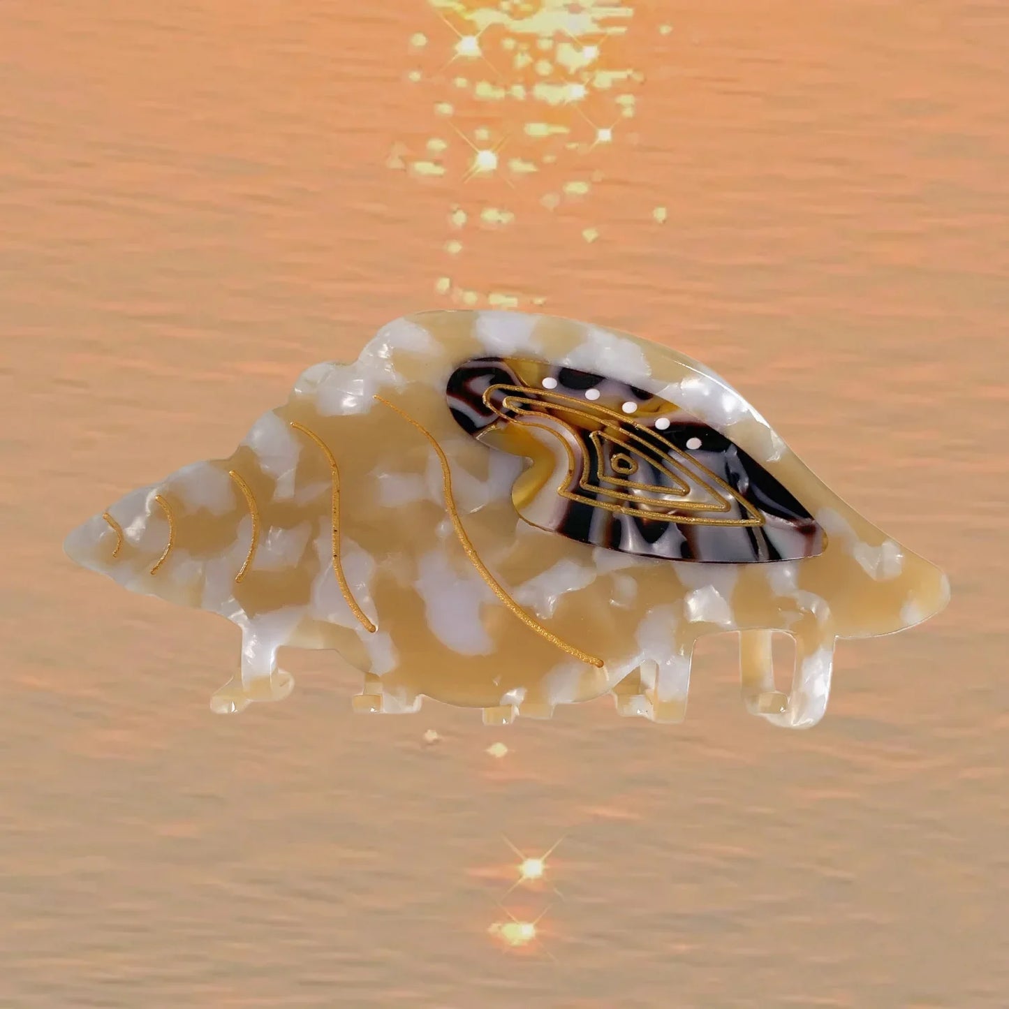 Ocean Beach Series Hair Claw | Hippocampus, Jellyfish & Dolphin Acetate Hair Clip for Women & Girls