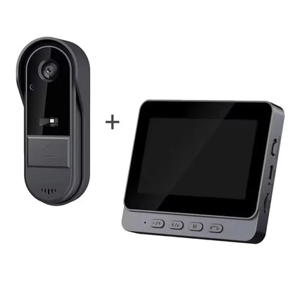 4.3" HD Wireless Video Doorbell — Night Vision, Waterproof Smart Home Intercom Camera