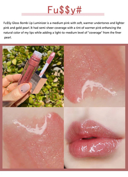 FB Gloss Bomb Cream Lip Gloss | High Shine, Glitter, Moisturizing Plumper, Long-Lasting Liquid Lipstick 9ml