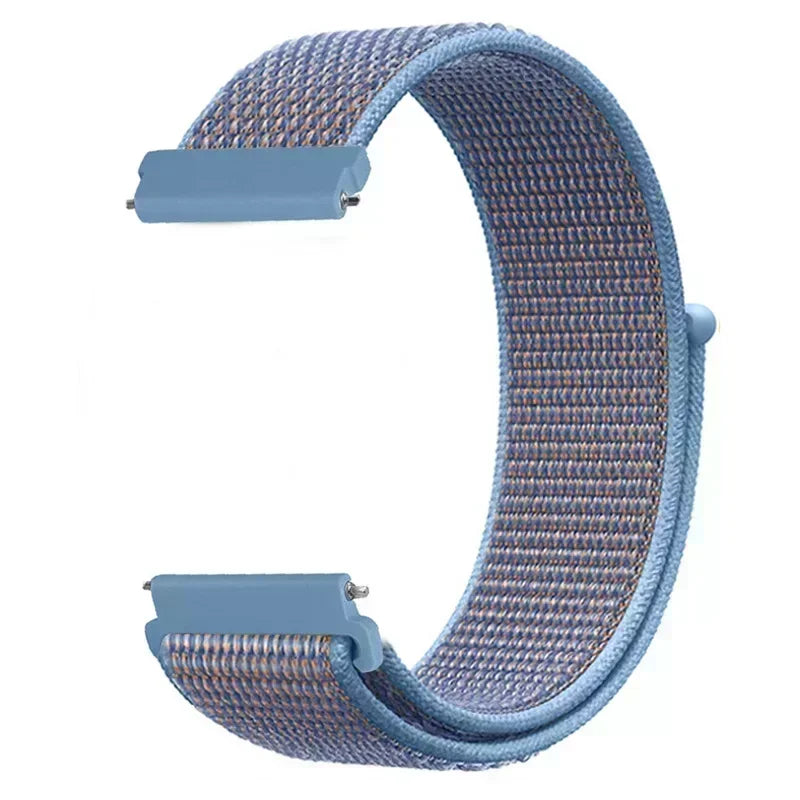 22mm Sport Nylon Loop Watch Band – Breathable Replacement Wristband for NORTH EDGE APACHE-46 Smartwatch, Durable Adjustable Strap