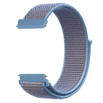 22mm Sport Nylon Loop Watch Band – Breathable Replacement Wristband for NORTH EDGE APACHE-46 Smartwatch, Durable Adjustable Strap