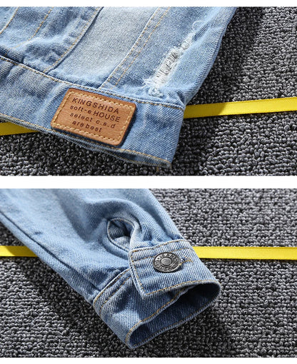 Mickey Denim Jacket for Kids – Cartoon Jean Coat for Boys & Girls, Stylish Autumn Outerwear