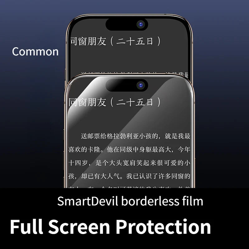 SmartDevil HD Privacy Screen Protector for iPhone 16 Pro/Pro Max – 1/2PCS Tempered Glass Film, No Black Edge