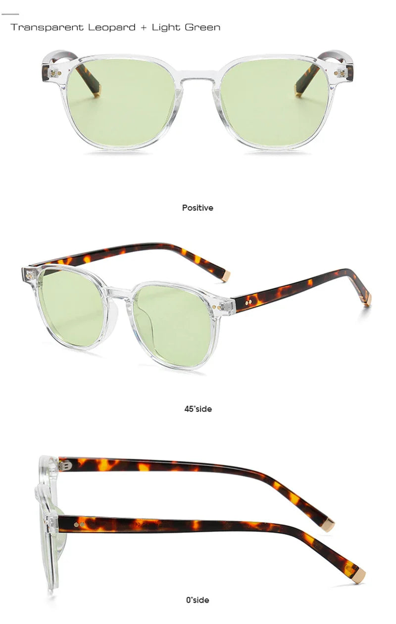 SHAUNA Retro Square Polarized Sunglasses — Fashion Rivet-Decorated Shades for Women & Men, UV400 Driving Sun Glasses