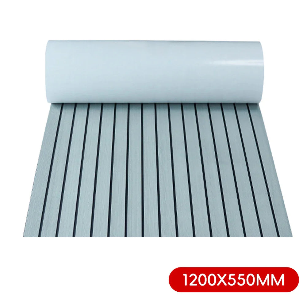 2.4m Self-Adhesive EVA Foam Boat Flooring | Faux Teak Marine Decking Sheet for Yacht, 8 Styles