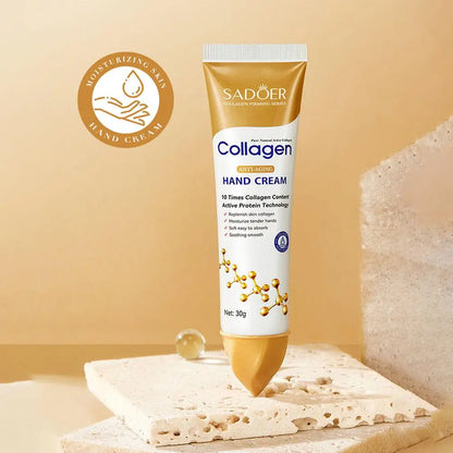 3pcs Collagen Hand Cream 30g — Moisturizing, Skin Softening & Nourishing Korean Skincare for Cracked Hands
